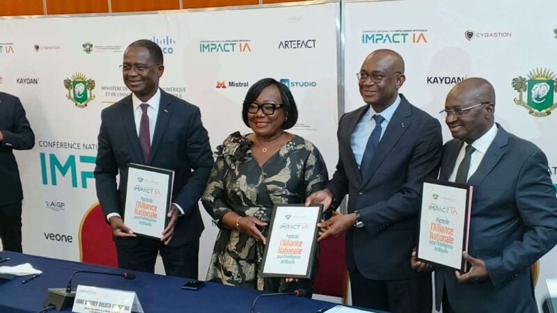 Côte d'Ivoire : signature du Pacte de l'Alliance nationale pour l'IA