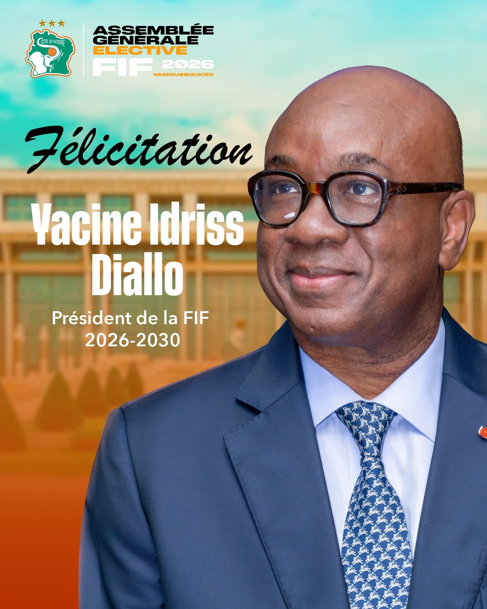 FIF : Yacine Idriss Diallo entame son deuxième mandat FIF : Yacine Idriss Diallo entame son deuxième mandat - Afrique sur 7