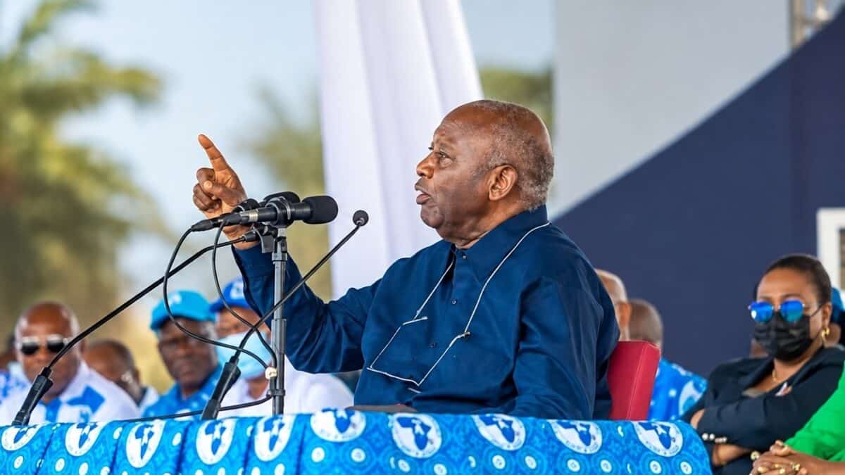 Laurent Gbagbo - président du PPA-CI dont les cadres sont ciblés par la justice