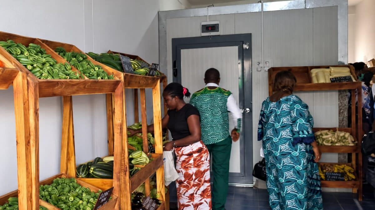 Une boutique paysanne à Abidjan