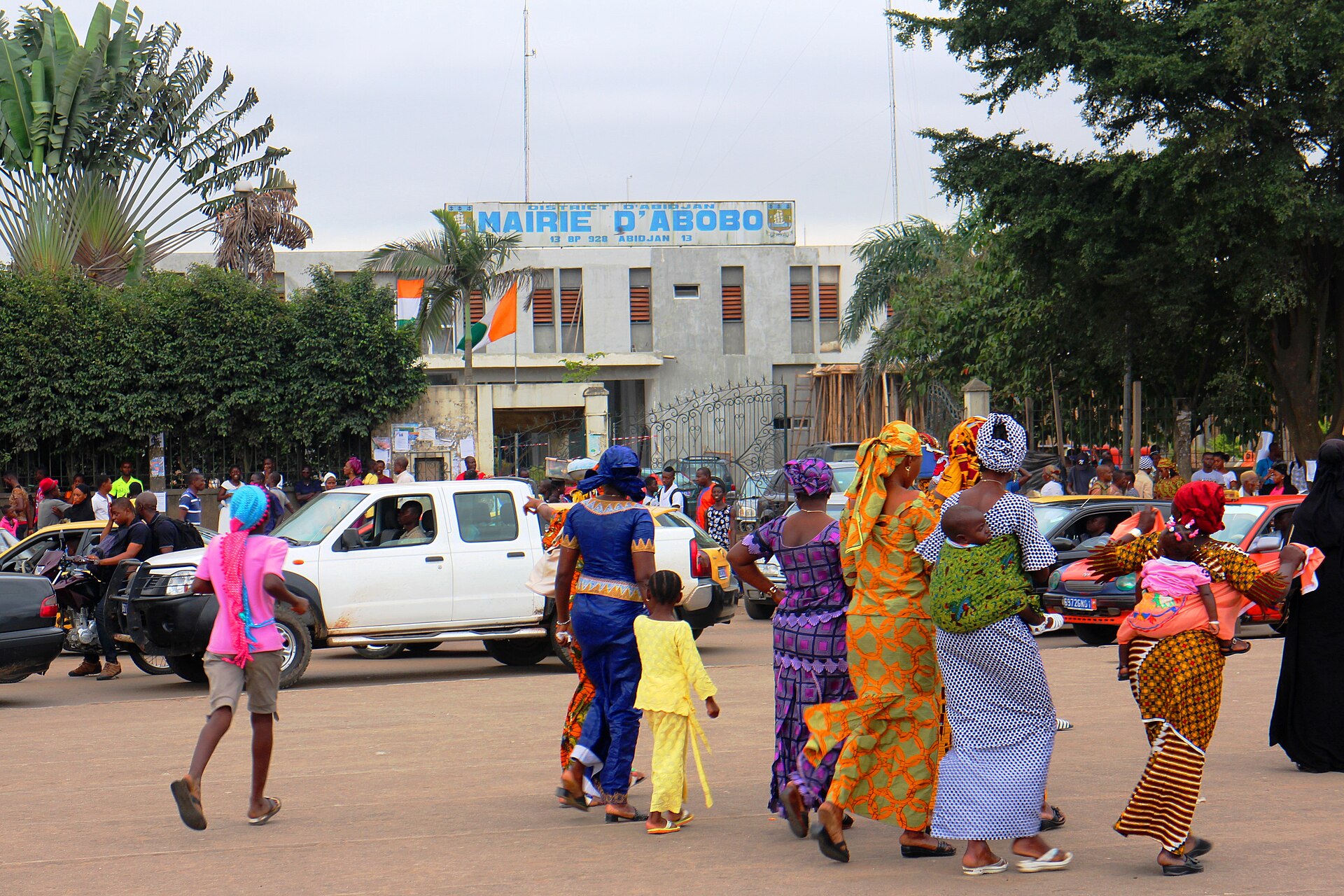 Entrée de la commune d'Abobo, à Abidjan