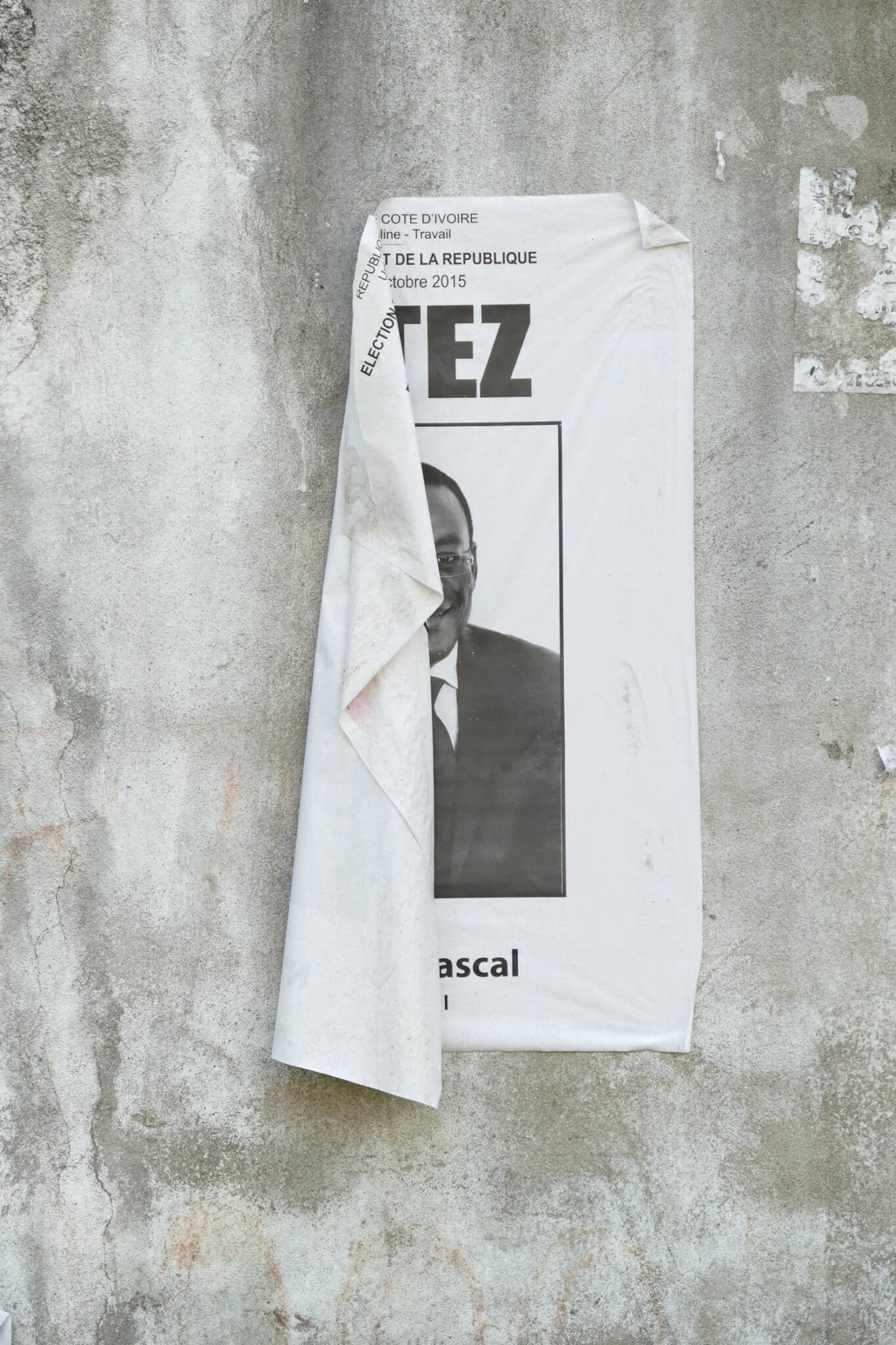 Affiche de campagne Affi N'Guessan FPI, présidentielle 2015