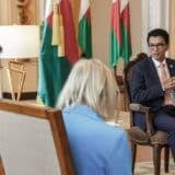 Andry Rajoelina, alors président de Madagascar, en 2023