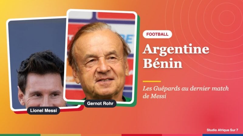 Argentine-Bénin : Lionel Messi et Gernot Rohr, sélectionneur des Guépards du Bénin, avant le dernier match de Messi au Monumental
