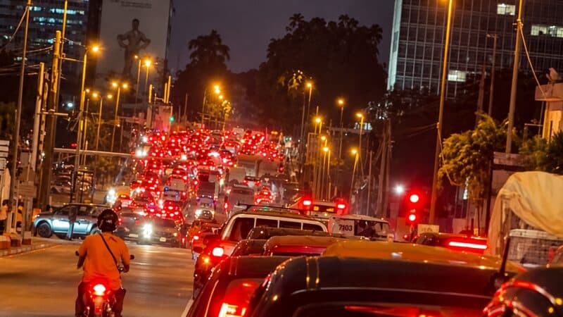 embouteillage dans les rues d'Abidjan