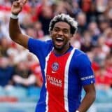 Ibrahim Mbaye, l'ailier international sénégalais, célèbre un but
