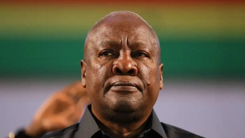 John Dramani Mahama, président du Ghana, dont le gouvernement veut faire adhérer le Ghana aux BRICS
