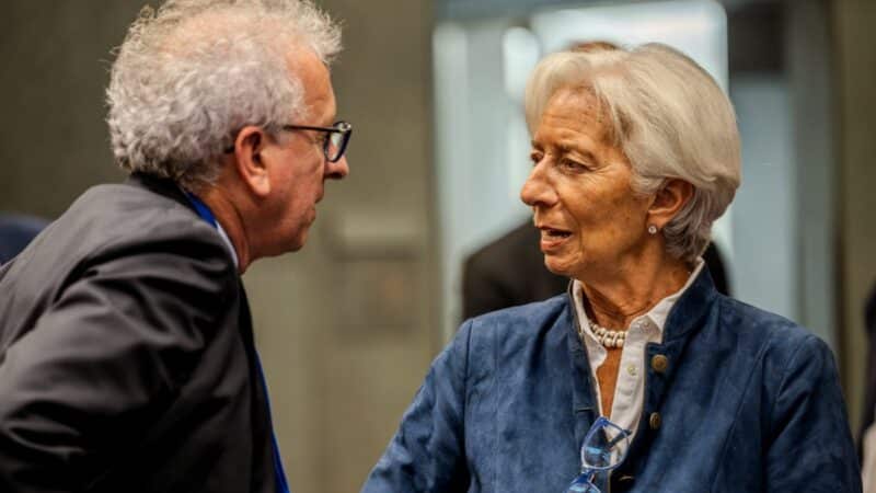Lagarde quitte la BCE : Christine Lagarde lors d'une réunion de l'Eurogroupe
