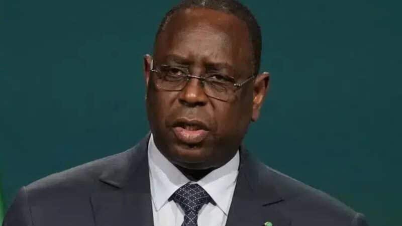 Macky Sall, candidat au poste de secrétaire général de l’ONU, lors d’un discours