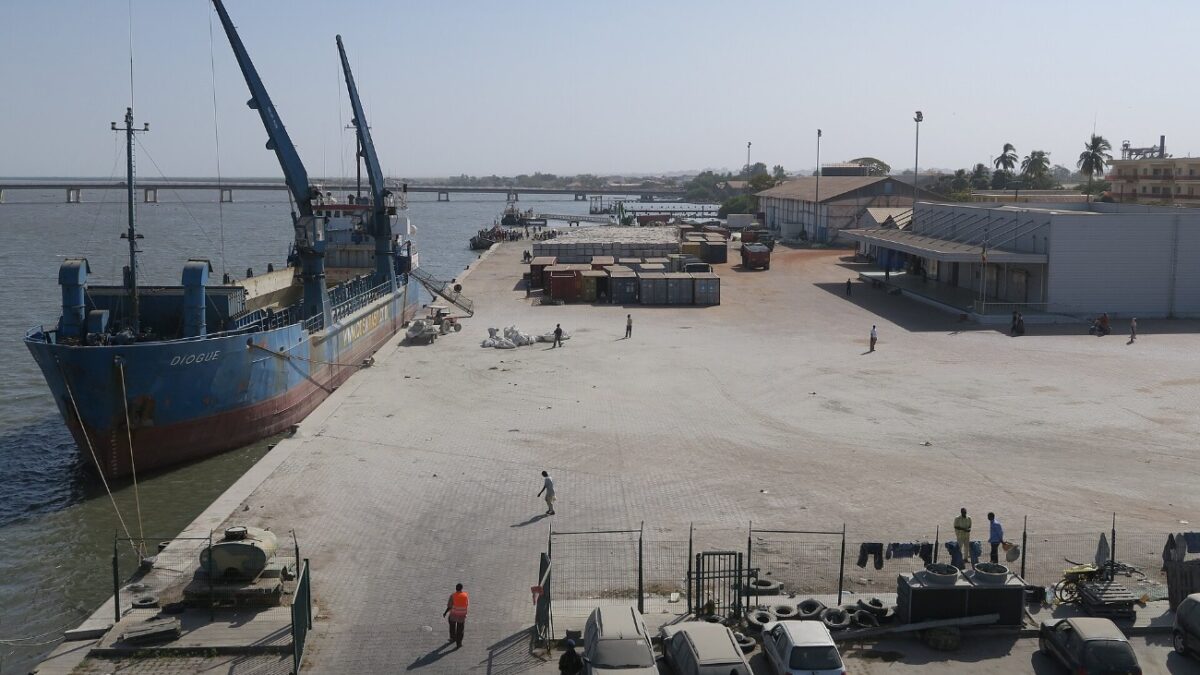 MFDC Ziguinchor : le port de Ziguinchor, en Casamance