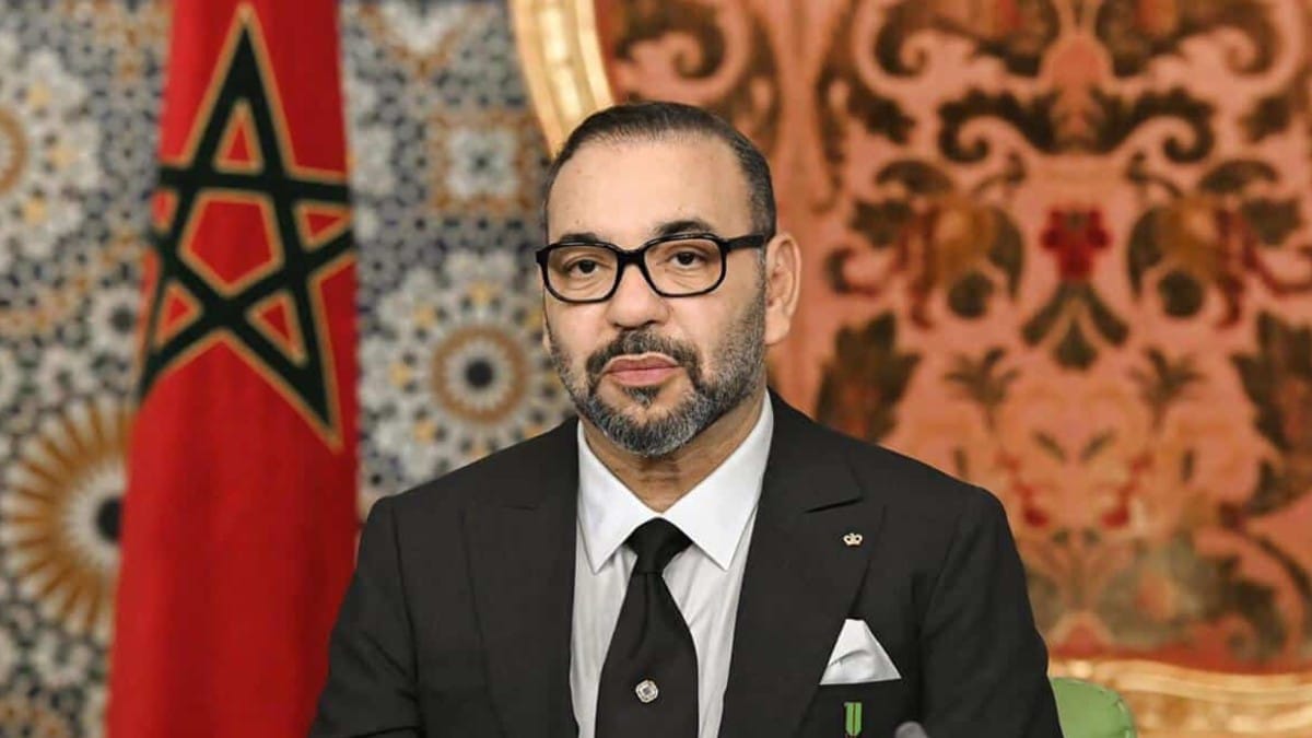 Mohammed VI, roi du Maroc, lors d'un discours à la nation
