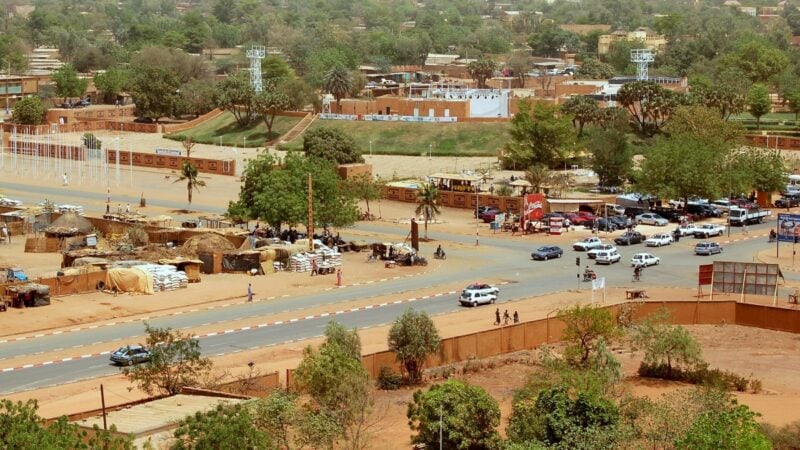 Moussa Kaka, journaliste détenu au Niger : vue de Niamey depuis la grande mosquée