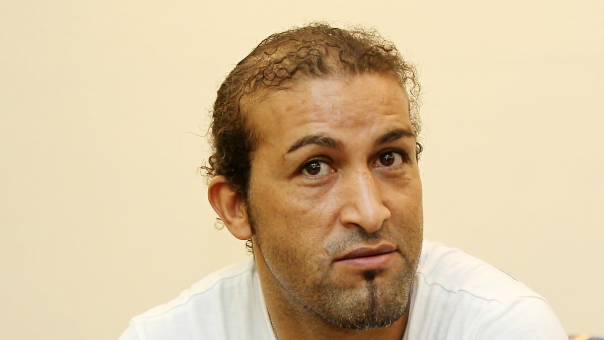 Mustapha Hadji, ancien international marocain, lors d'un entretien