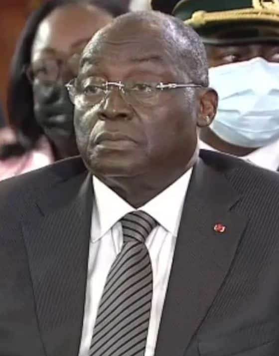 Tiémoko Meyliet Koné le 20 avril 2022, jour de sa prestation de serment comme vice-président