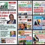 Titrologie du 13 octobre 2026 : montage des unes de L’Inter, Fraternité Matin, Le Nouveau Réveil, Notre Voie et L’Avenir