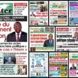 Titrologie du 15 octobre 2026 : montage des unes de L'Inter, Le Patriote, Le Nouveau Réveil, Notre Voie et Fraternité Matin
