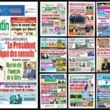 Titrologie du 22 octobre 2026 : montage des unes de Fraternité Matin, Le Nouveau Réveil, L'Expression, Notre Voie et Le Patriote