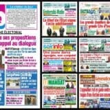 Titrologie du 23 octobre 2026 : montage des unes de Notre Voie, Fraternité Matin, Le Patriote, Le Nouveau Réveil et L'Inter
