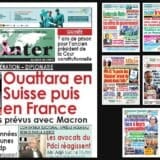 Titrologie du 24 octobre 2026 : montage des unes de L'Inter, Fraternité Matin, Soir Info, Le Temps et Le Matin
