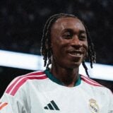 Yan Diomandé, ailier ivoirien du Real Madrid, titulaire lors du Clasico face au FC Barcelone