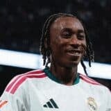 Yan Diomandé sous le maillot du Real Madrid avant le match face au RB Leipzig